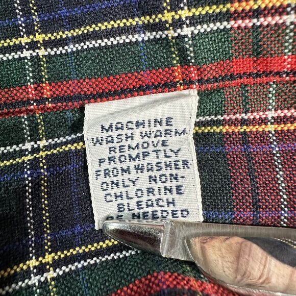 Ralph Lauren BLAIRE Mens Size Large Red Blue Long Sleeve Button Down Dress Shirt - Picture 8 of 8